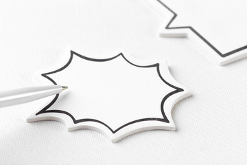 Social Media Chat Concept. Blank empty chat bubble for text