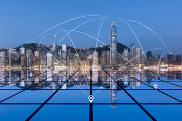 The concept of urban architecture and large data in Hongkong