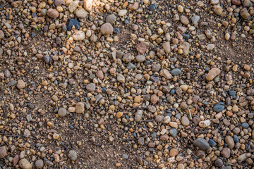 Gravel in the summer