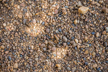 Gravel in the summer