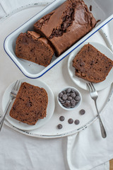 Schokoladen Bananen Brot 