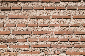 Old bricks rowan wall closeup, Bulgaria