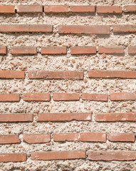 Old bricks rowan wall closeup, Bulgaria