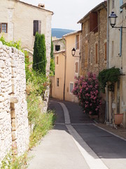 Street and buildings of a small french village