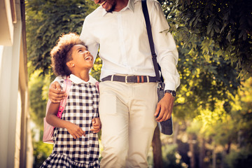 Fototapeta premium Father and daughter.