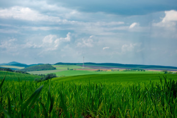 Greenfield before storm