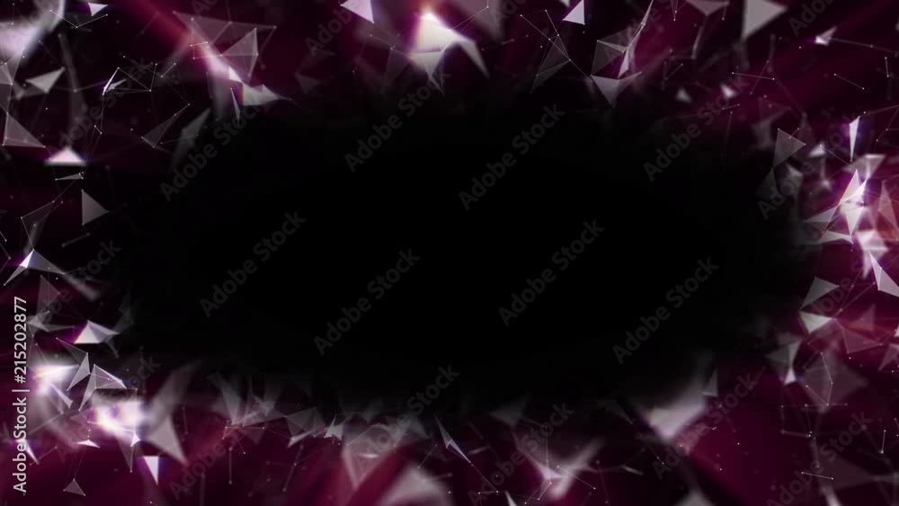 Poster magic portal. depth of field. the eye of the cosmos. network operation. a shining frame of lines, do