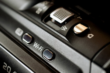 Digital video camera, buttons and controls