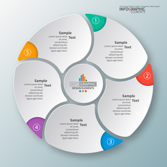 Abstract 3D Paper Infographics