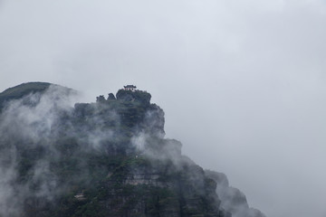 temple on the mount fanjing peak