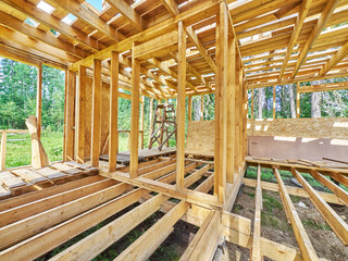 construction of a frame house