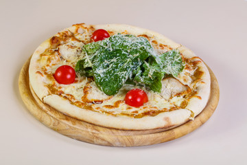 Caesar pizza with cheese