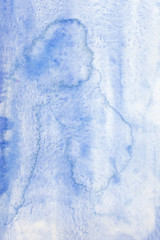 Blue watercolor paint background.