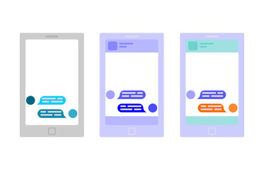 flat messaging theme