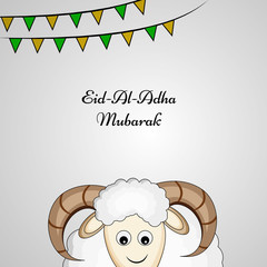 Illustration of background for the occasion of Muslim festival Eid-al-adha 
