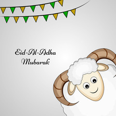 Illustration of background for the occasion of Muslim festival Eid-al-adha 
