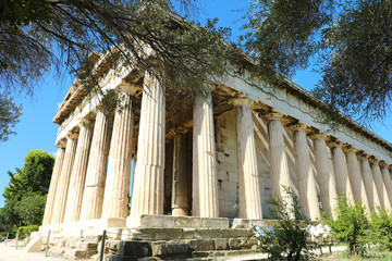Temple of Hephaestus in Ancient Agora of Athens, Greece