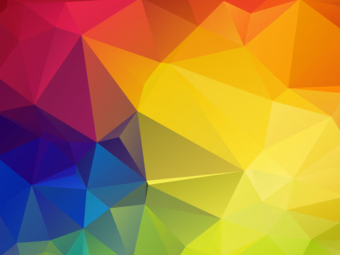 colorful mosaic triangle background