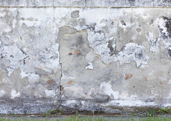 Structure of an empty gray wall
