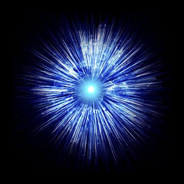 Exploding Neutron Star. Singularity, Gravitational Waves And Spacetime Concept