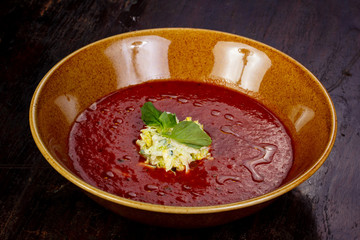 Cold tomato soup Gazpacho