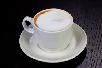 Delicious latte coffee