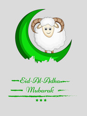 Fototapeta premium Illustration of background for the occasion of Muslim festival Eid-al-adha 