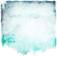 Grunge blue dripping background with scratch.