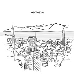 Antalya Travel Sketch