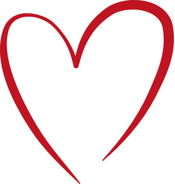 Ein rotes Herz - Symbol der Liebe, Hochzeit, Heirat, Taufe, Trauung, Konfirmation, Firmung und andere Familienfeiern