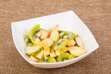 Fruits salad with kiwi