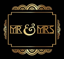 Beautiful, Stylish Art Deco Party Poster vector