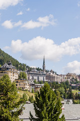 St. Moritz, Oberengadin, Engadin, St. Moritzersee, See, Seenplatte, Corviglia, Alpen, Wanderweg, via Engiadina, Graubünden, Sommer, Schweiz