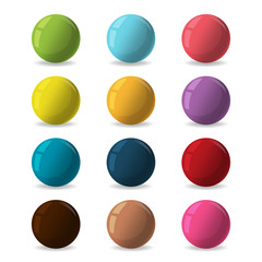 Color Balls Diverse Reflect Different Vector
