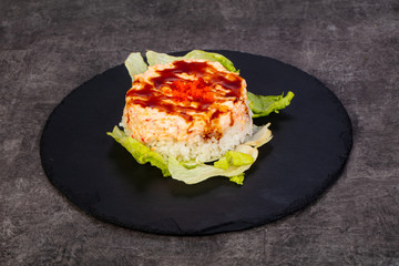 Cram meat salad