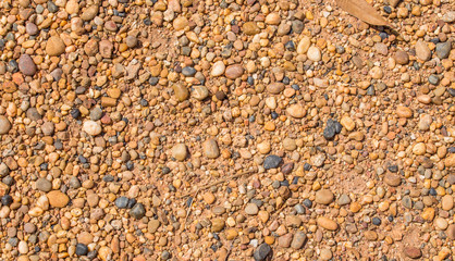 Gravel in the summer