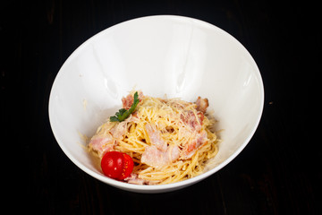 Pasta spaghetti carbonara