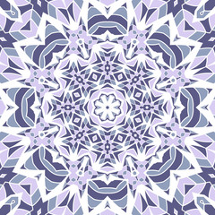 Oriental seamless patchwork geometric fabric pattern. Ethnicity ornament. Ornamental background, texture, tiled. Floral mandala decor. Arabic, Islamic, moroccan, asian, indian, african motifs.