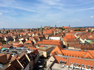 Fototapeta na wymiar Nürnberg. Blick auf die Burg 