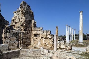 Fototapeta na wymiar Salamis Roman Ruins - Northern Cyprus