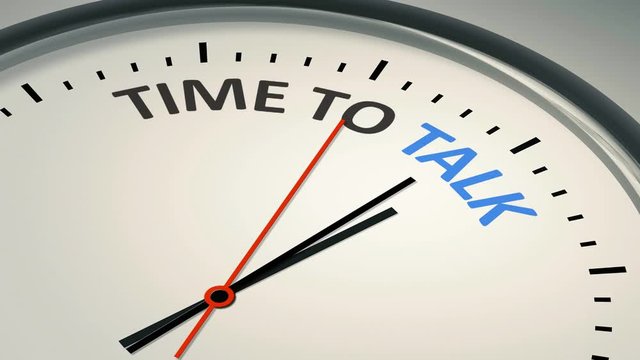 ticking time with text time to talk