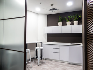interior of a modern office. furniture in the office of the company.