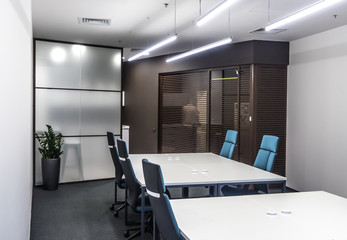 interior of a modern office. furniture in the office of the company.