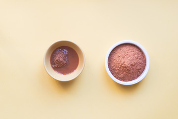 Red clay mask