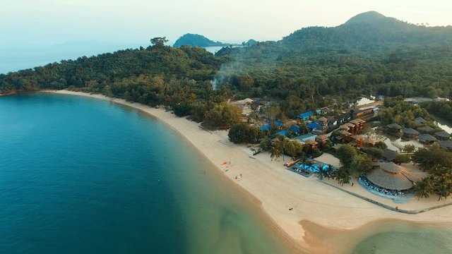 aerial view of koh payam island andaman sea ranong thailand