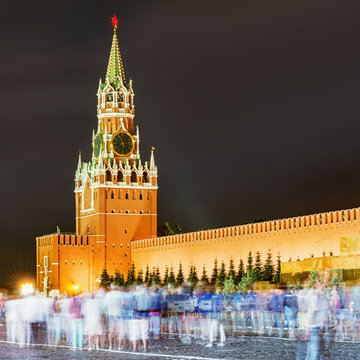 Spasskaya bashnya on Red Square.