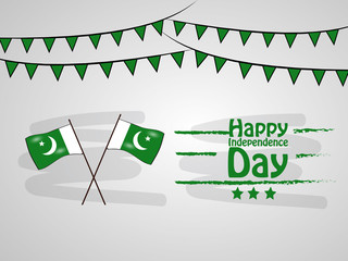Illustration of background for Pakistan Independence Day