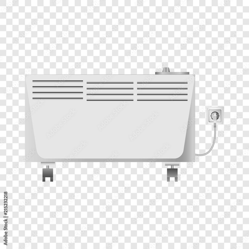 Poster split system mockup. realistic illustration of split system vector mockup for on transparent backgro