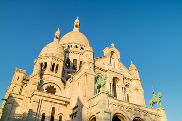 Fototapeta na wymiar Sacred Heart Church from Montmartre