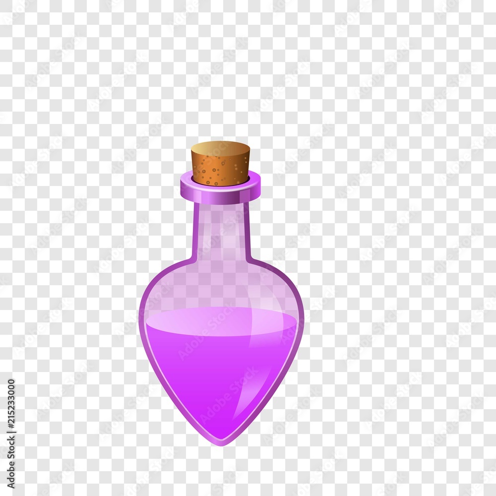 Poster pink flask icon. cartoon of pink flask vector icon for on transparent background